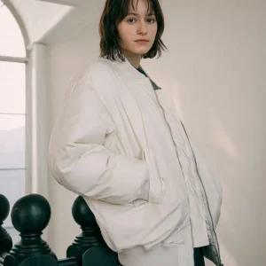 [반원 아틀리에][택가 139,000] O3741 오버사이즈 항공 점퍼_Cream