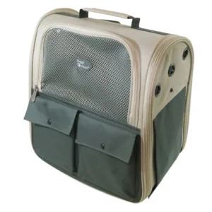 강아지 백팩형 이동가방 캐리어 그레이 1P 외출 여행반려묘 견장 묘장 애켄넬 비행기 백팩 슬립백 이동장