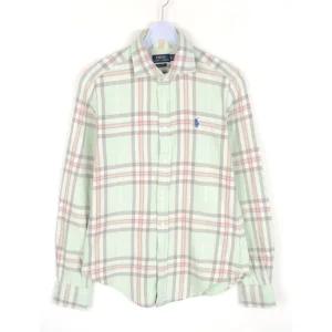 구제 폴로 남방 여성XS 추동 체크 셔츠 6023