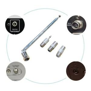 FM 라디오 안테나 교체 텔레스코픽 나사 F  AV 스테레오 수신기 용 수 플러그 커넥터 어댑터 홈 앰프 75 Oh