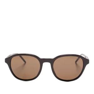 엠포리오아르마니 브라운 틴티드 렌즈 라운드 선글라스 0EA4247U 62557351