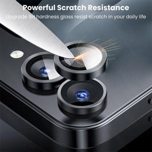 갤럭시 Z 플립7 5G용 메탈 링 카메라 보호 케이스 9D 유리 캡 Z플립7 플립 7 DS-HC