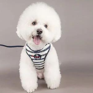 [콩심팥심]애완견 패션 하네스 강아지 외출산책용 안전가슴줄