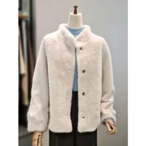 [갤러리아] ab.f.z 하이넥 밍크 페이크퍼 자켓 코트 ACZ4HF01K