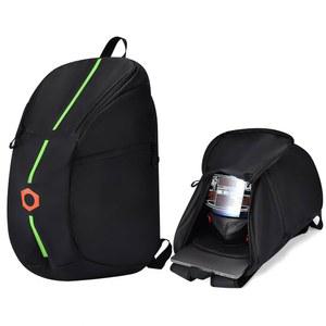 Hzycwone 모터사이클 헬멧 백팩, 파워스포츠/모터크로스용 대용량 방수 레이싱 보관 가방 커버, 풀페이스/용접/스노우모바일 헬멧용 여행용 케이스 백팩 액세서리