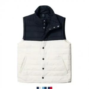 105 110 남성 경량 패딩조끼 아이보리 새겨드림판촉 겨울조끼끼 패딩조끼 남성 남자