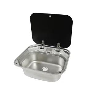 스테인리스 싱크볼 카라반 싱크대 차량 캠핑용 간이 캠핑카 사각