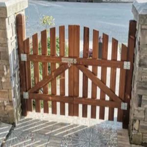 미니대문 정원 화단 문 나무 울타리 방부목 입구 화원목문 펜스 원목 대문 마당 나무문