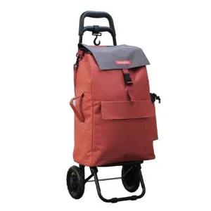 [키친아트] 핸드 캐리어 오렌지 보온 접이식 핸드카트 시장바구니