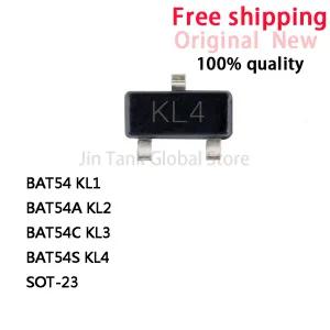 100pcs BAT54 KL1 BAT54A KL2 BAT54C KL3 BAT54S KL4 숏 키 다이오드 SOT23 IC 칩