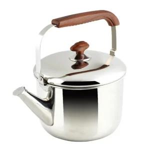 리빙글로리 국산 우디 주전자 3L 스텐 물통 차주전자