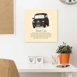 ( 출고옵션 - 25X25cm ) 일러스트 캔버스액자 택시 블 (WF1675E)