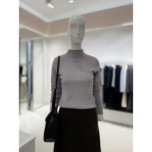 [롯데백화점]SOUP 하이넥 스판슬림핏 니트  SBALK3F4