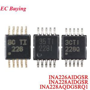 양방향 전류 전력 모니터 칩 IC INA226 226 INA226AIDGSR 228I 5 개 1 개