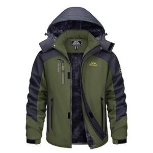 타코센 겨울 재킷 남성 방수 플리스 스노우 스키 군용 전술 코트 파카 후드 레인코트