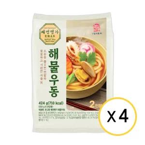 본고장 제면명가 해물우동 2인 424g x 4개