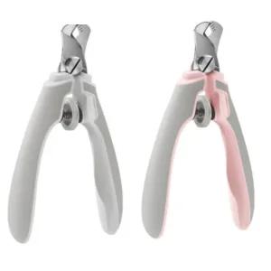 바비온 강아지 발톱깎이 논 러버 핑크 화이트 X2