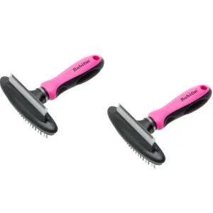 바비온 반려묘 핀 브러쉬 반려동물 애견 털제거 빗 X2
