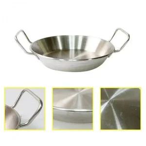 [골드스마일]양수 스텐 직화팬 (중) 고기구이 파스타 요리냄비 가벼운후라이팬