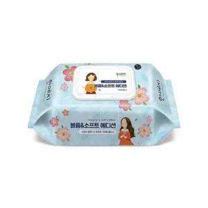 오랫동안 촉촉한 휴대용 물티슈 캡형100매X10개 물티슈 휴대용물티슈 물티슈캡형 물수건 손세정