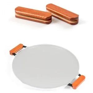 [골드스마일]그리들 1세트 나무 손잡이 그리들팬 원목 핸들 가벼운후라이팬