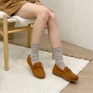 [아리앤] 모카 스웨이드 털로퍼 1cm