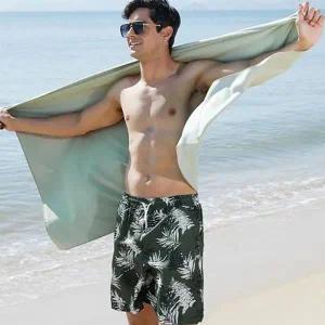 남성 하와이안 바캉스룩 반바지 5부 1P 썸머룩 휴가 비치