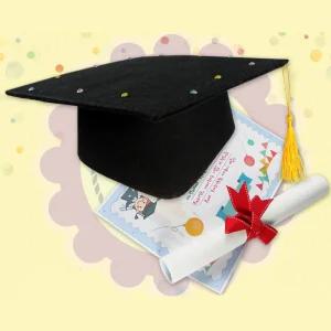 시니어 졸업행사만들기 학사모 졸업모자 졸업장 만들기 공예 사회성 창의력 교구 학생