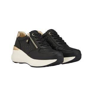 [타린로즈][BEST]여성 7cm 키높이 럭스 밸런스힐 키높이스니커즈/운동화_블랙