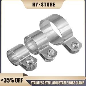 304 스테인리스 스틸 조절식 호스 클램프 10mm-60mm 파이프 클립 접지 나사 포함 하드웨어 부속품