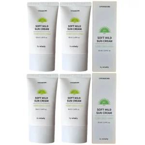 무기자차 눈시림 없는 선크림 오일프리 이지워시 50ml 4개