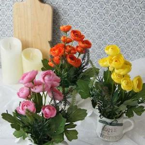 [골드스마일]블룸로즈 화분 조화 꽃 장식화분 미니어처