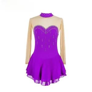 피겨 의상 연습복 갈라쇼 훈련 여자 블랙 고탄력