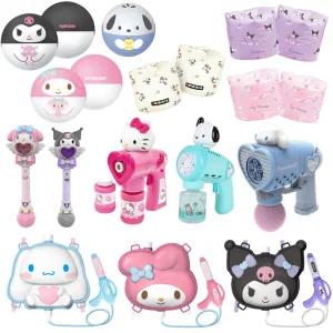 산리오 시나모롤 마이멜로디 쿠로미 포차코 헬로키티 배낭물총 버블건 비치볼 암링