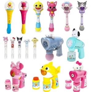 산리오 쿠로미 마이멜로디 시나모롤 핑크퐁 브레드이발소 버블건1+1