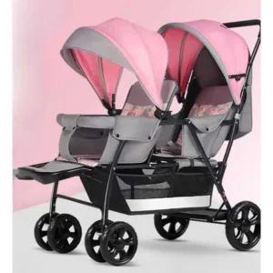 쌍둥이 유모차 2인용 더블 앞뒤 연년생 유모카 트윈