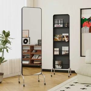 잡지거치대 팜플렛꽂이 4단 스탠딩 책꽂이 매거진