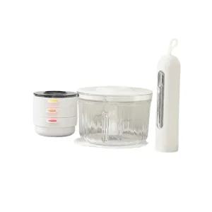  리오쿡 핸들 다지기 무선 전동 이유식 죽 야채 다짐기