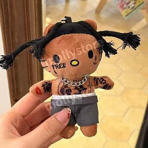 헬로 키티 래퍼 인형 키링 가방고리 키홀더