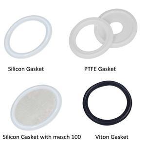 트라이 클램프 개스킷 식품 등급 도장 와셔 홈브루용 메쉬 필터 스크린 실리콘 PTFE FKM Viton 2 개