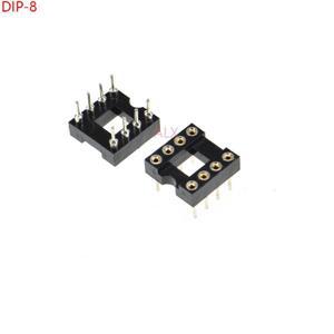 20PCS DIP8 IC 둥근  소켓 8p 칩  홀더 어댑터 8 핀 dip-8 8PIN 2.54MM 피치 커넥터