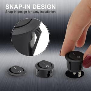 미니 로커 스위치 사전 배선 전기 온/오프 토글 6개 6A 250V 10A AC DC DIY 어댑터