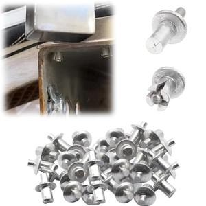 100 Pcs 알루미늄 코어 리벳 둥근 노크 유형 확장 기계 전자 장비 용 블라인드