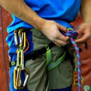 [하프클럽/알티피아]캠핑용품 인공암벽 은색 데이지 체인 실내 암벽 클라이밍