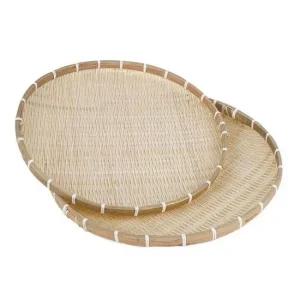 통기성 좋은 대나무 원형 채반 2개입
