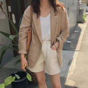 LK-J001 1컬러 린넨자켓