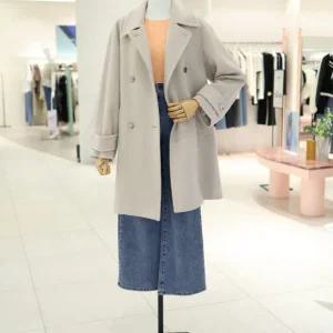 잇미샤 더블 버튼 하프 코트 ITOBWHC700