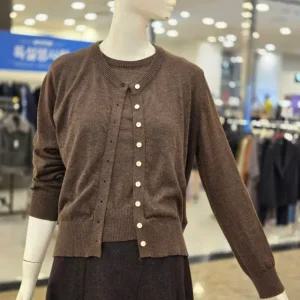 케네스레이디 라운드넥 니트 가디건 세트 EVKEPI7000