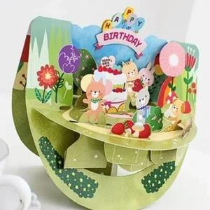 생일파티 축하 팝업카드 선물 봉투 포함 기념일 카드 특별한 메시지 축하문구 연말편지