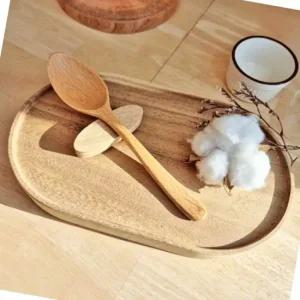 자연 원목 느티나무 숟가락 업소용 주방 수저 기구 우드테이블 밥수저 내추럴